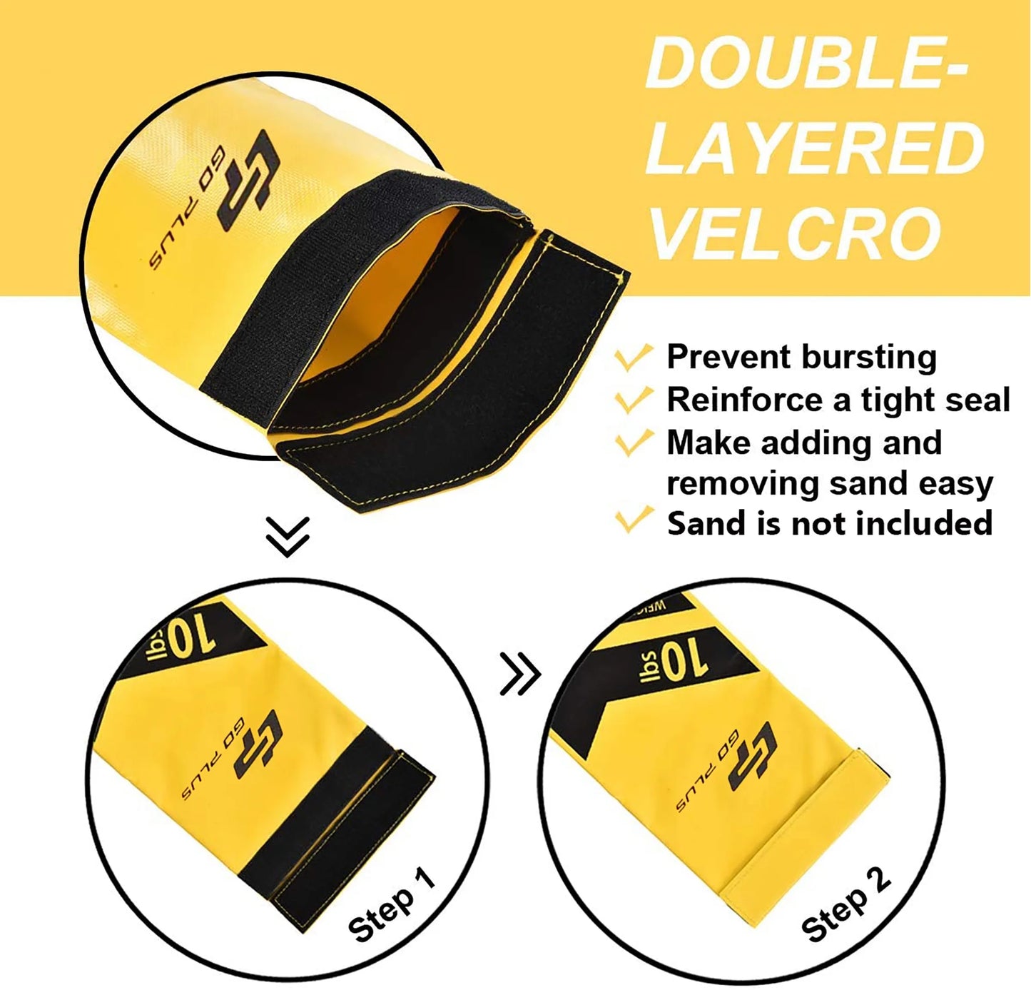 60Lbs Body Press Sturdy Fitness Exercise Weighted Sandbags W/ Filler Bags