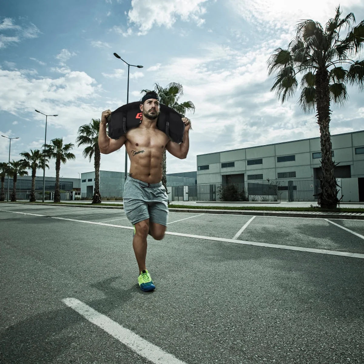 60Lbs Body Press Sturdy Fitness Exercise Weighted Sandbags W/ Filler Bags