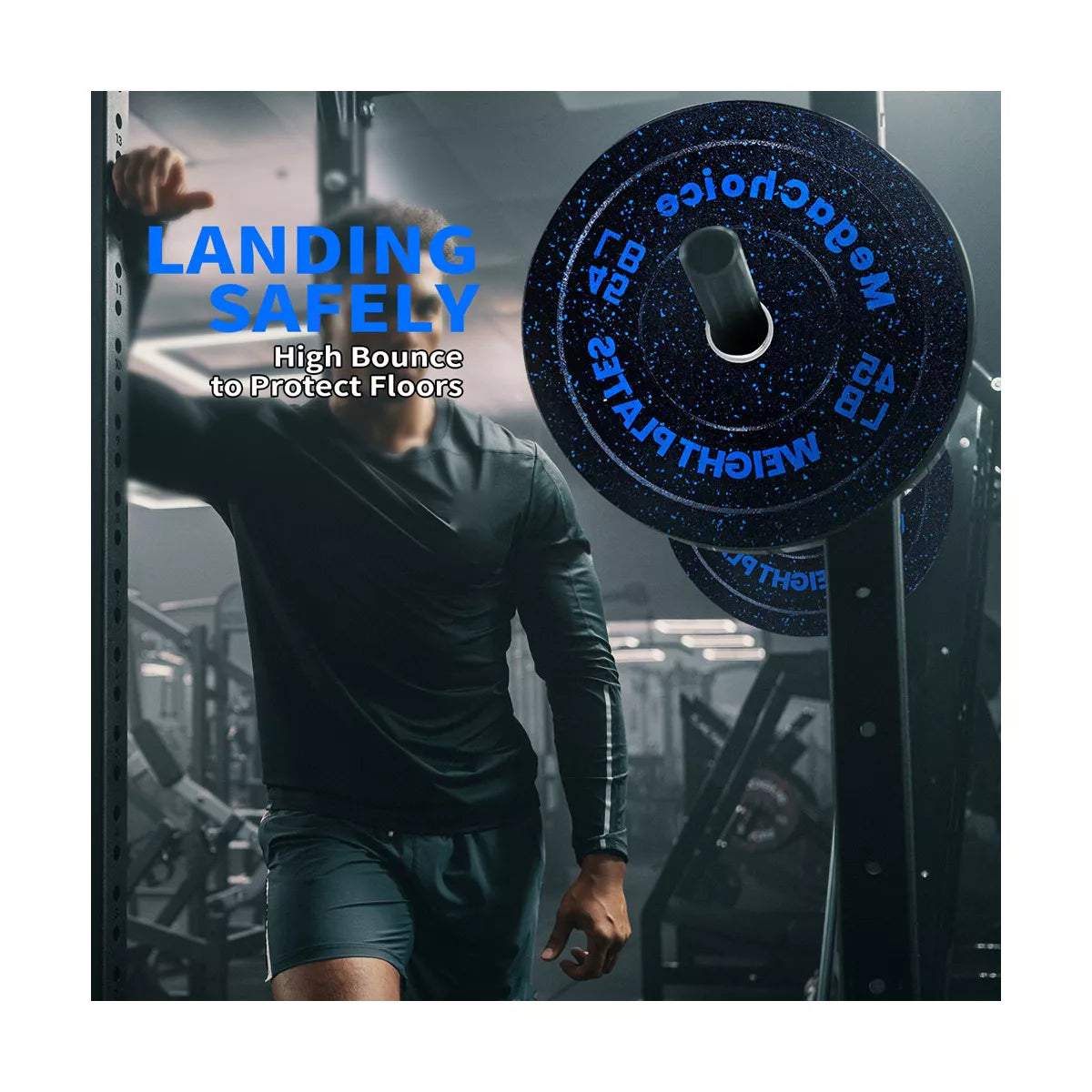 2 Inch Rubber Weight Plate for Lifting Home Gym