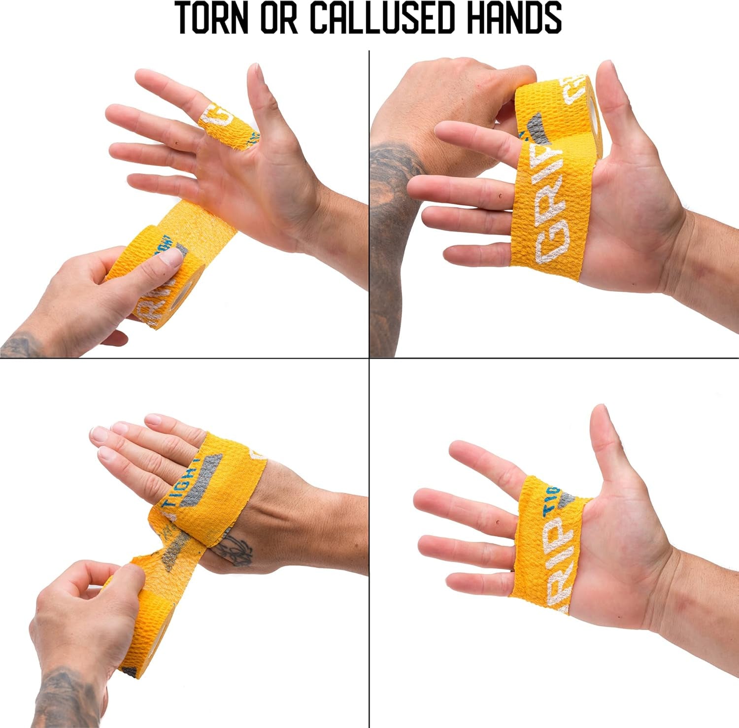 Tape - Weightlifting Tape for Fingers Thumbs Pull up Bar and Workout - Athletic Lifting Grip Tape for Crossfit, Weightlifting, Workout, Hook Grip, Gym and Olympic Lifting