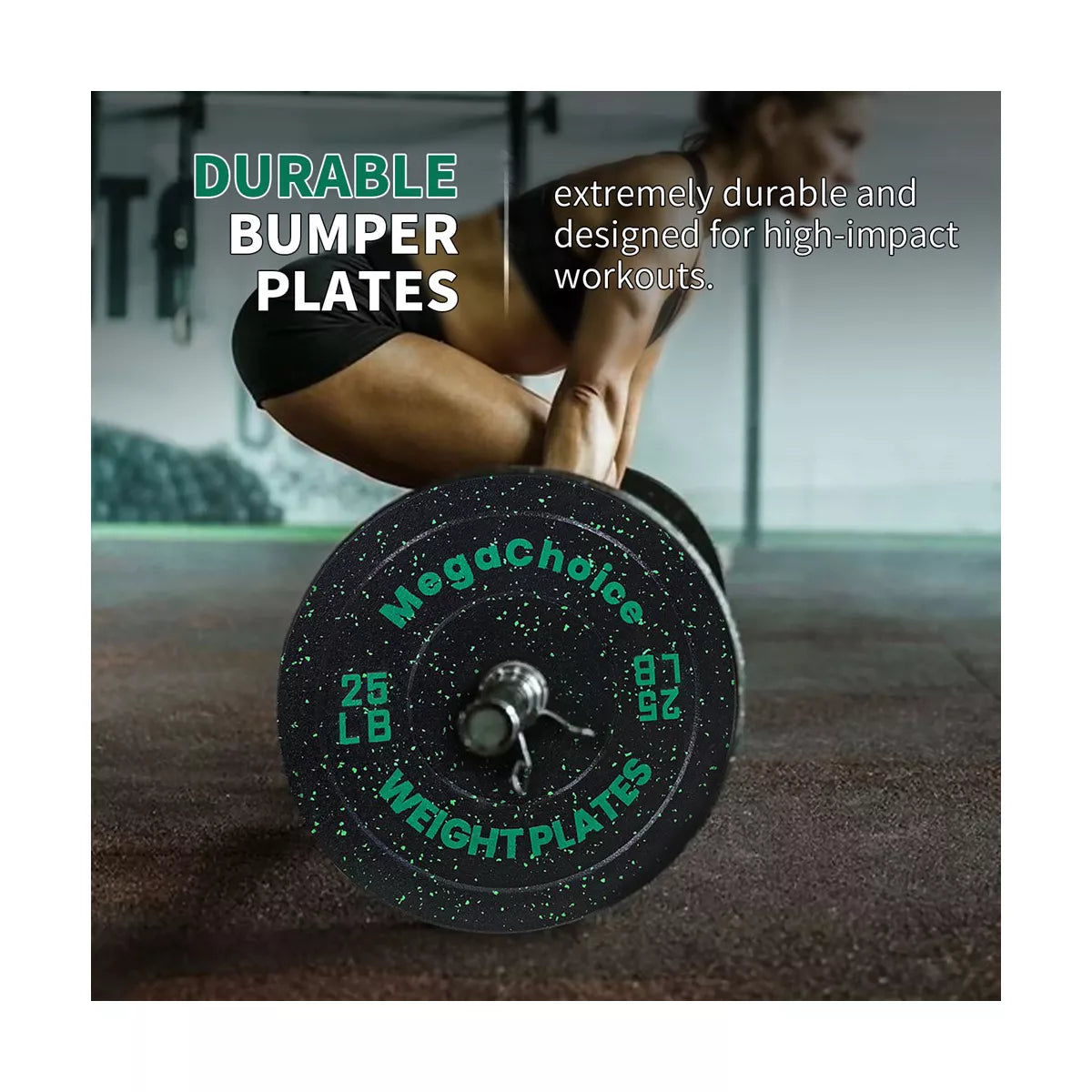 2 Inch Rubber Weight Plate for Lifting Home Gym